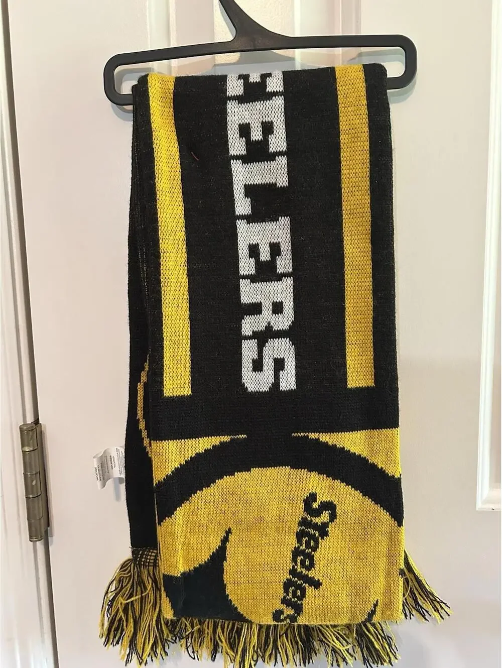 Forever Collectibles Pittsburgh Steelers Knit Scarf New Black And Gold